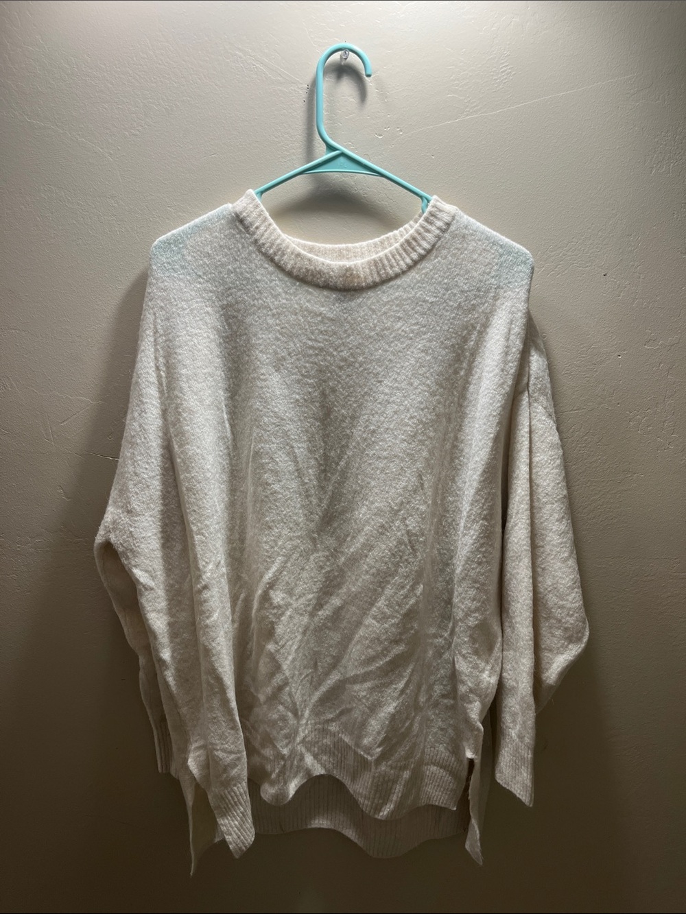 Divided Cream Crewneck Sweater